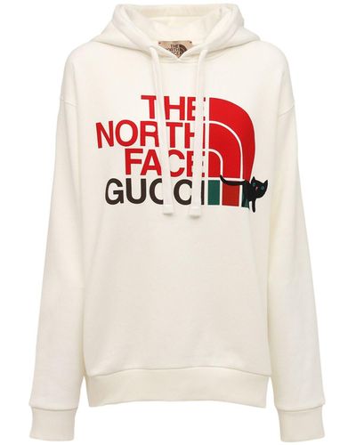 Gucci Felpa The North Face In Jersey Di Cotone - Multicolore