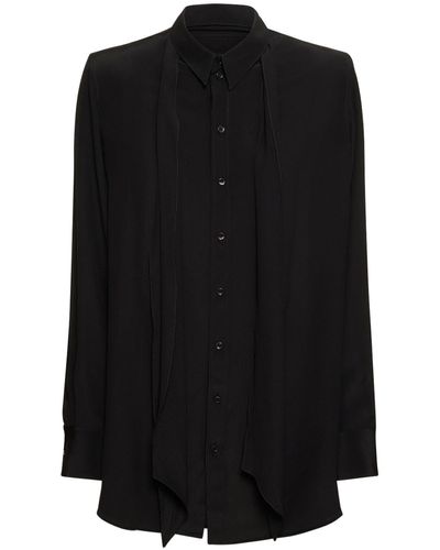Wardrobe NYC シルクミニドレス - ブラック