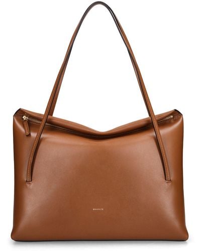 Wandler Medium Jo Leather Shoulder Bag - Brown