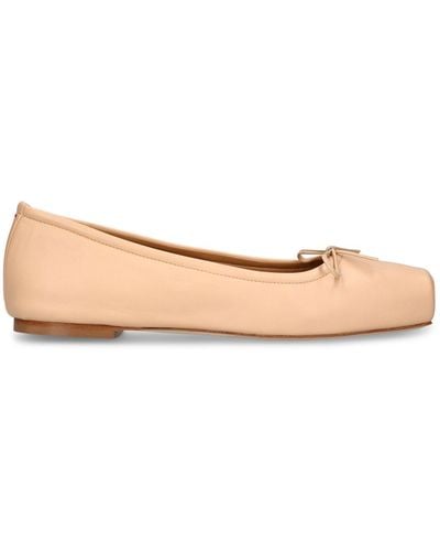 Aeyde 5mm Flache Schuhe Aus Lackleder "gabriella" - Pink