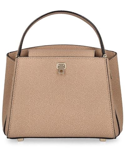 Valextra Micro Brera Soft Grained Leather Bag - Brown