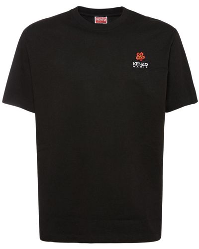 KENZO Black Crew Neck T -Shirt mit Logo - Schwarz