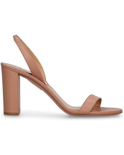 Aquazzura 85mm So Leather Sandals - Pink