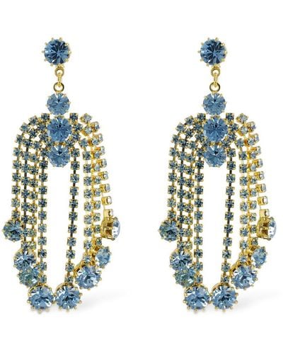 Magda Butrym Crystal Pendant Earrings - Blue
