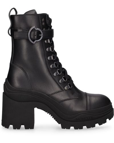 Moncler Envile 80mm Leather Boots - Black