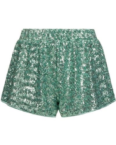 Oséree Sequined Shorts - Green