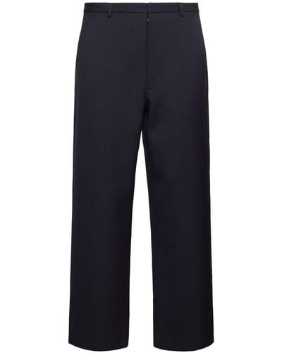 Acne Studios Prop Straight Trousers - Blue