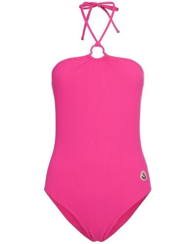 Moncler Jersey One Piece Swimsuit - Pink