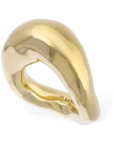 Jil Sander Bw5 1 Thick Ring - Metallic