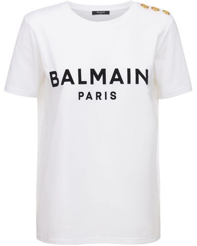 Balmain オーガニックコットンtシャツ - ホワイト