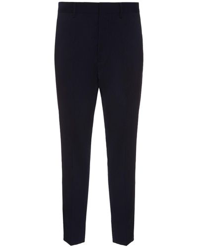 DSquared² Tailored Wool Cigarette Pants - Blue