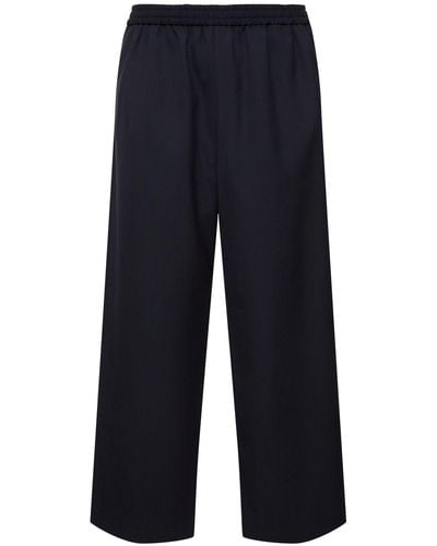 Acne Studios Prudent Wool Blend Trousers - Blue