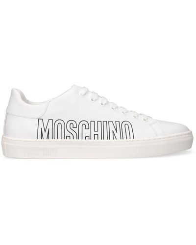 Moschino レザースニーカー - ホワイト