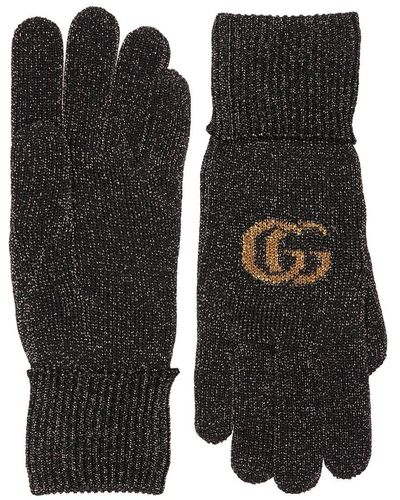 Gucci Handschuhe Aus Kaschmir "monlux" - Schwarz