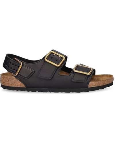 Birkenstock Milano Bold Leather Sandals - Black