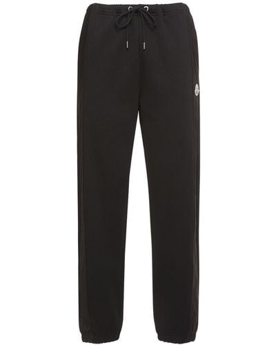 Moncler Pantalones deportivos de algodón - Negro