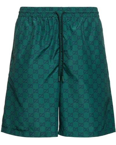 Gucci Gg nylon swim shorts - Verde