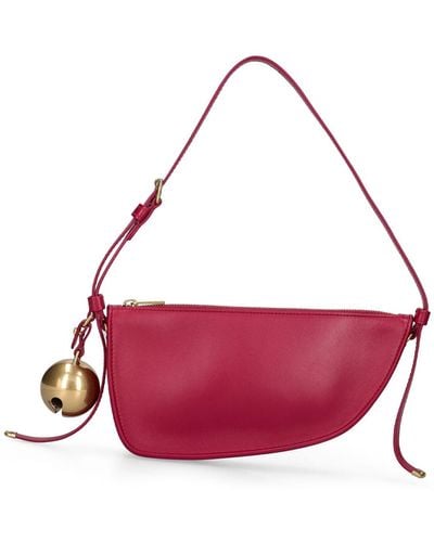 Burberry Mini Shield Sling Leather Shoulder Bag - Pink