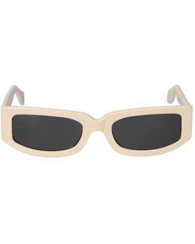 Sunnei Gafas De Sol Cuadradas De Acetato - Blanco