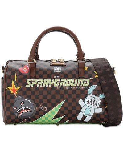 Sprayground Camo Infiniti Brown/Green Duffle Bag 910D4458 Shark
