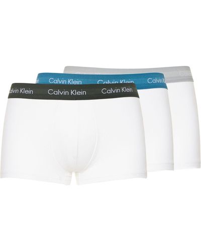 Calvin Klein ストレッチコットンボクサーブリーフ 3枚パック - ホワイト