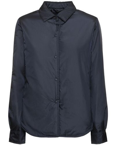 Aspesi Glue Nylon Shirt Jacket - Blue