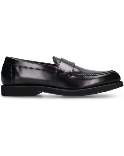 Sebago Ryan Brushed Leather Loafers - Black