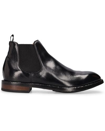 Officine Creative Temple Leather Chelsea Boots - Black