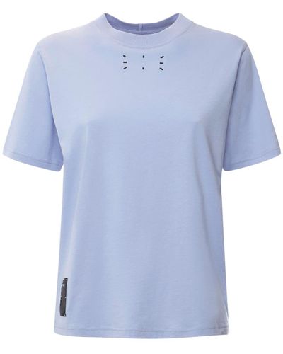 McQ T-shirt "collection 0" In Jersey Di Cotone - Blu