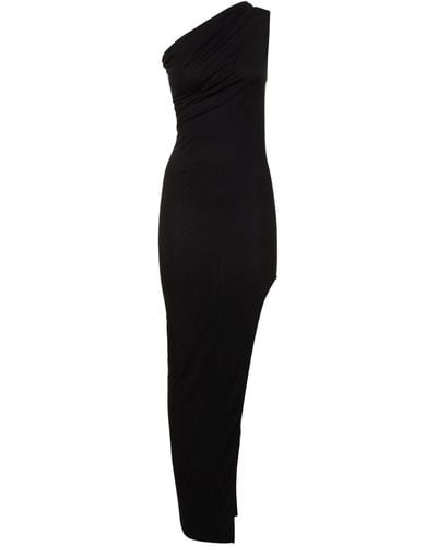 Rick Owens Sivaan ziggy One-shoulder Split Dress - Black