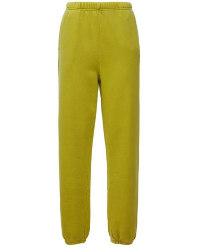 Les Tien Pantalones deportivos de algodón - Amarillo