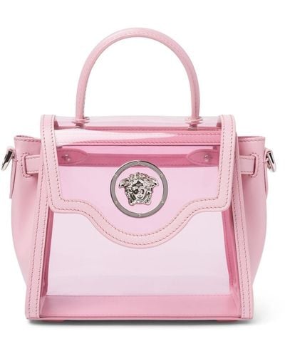 Versace クリアプレキシトップハンドルバッグ - ピンク
