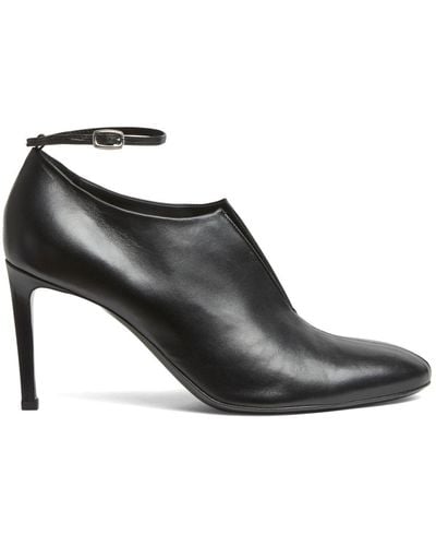 Peter Do 75Mm Leather Court Shoes - Black