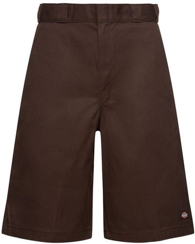 Dickies 13" Multi-pocket Cotton Blend Shorts - Brown