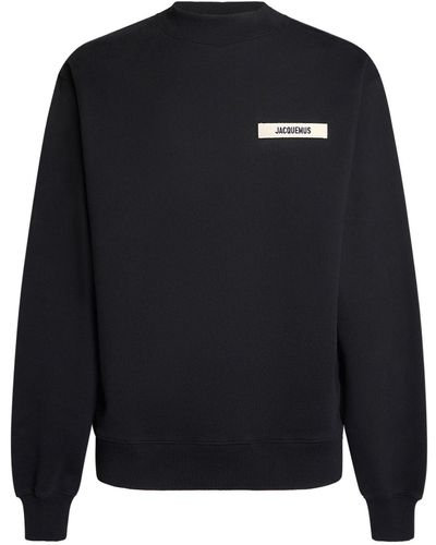 Jacquemus Les Classiquesコレクション Le Sweatshirt Gros Grain スウェットシャツ - ブラック