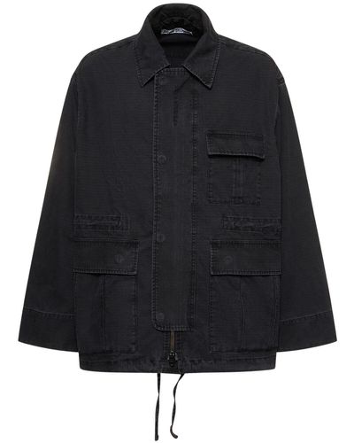 Acne Studios Ostera Cotton Ripstop Jacket - Black