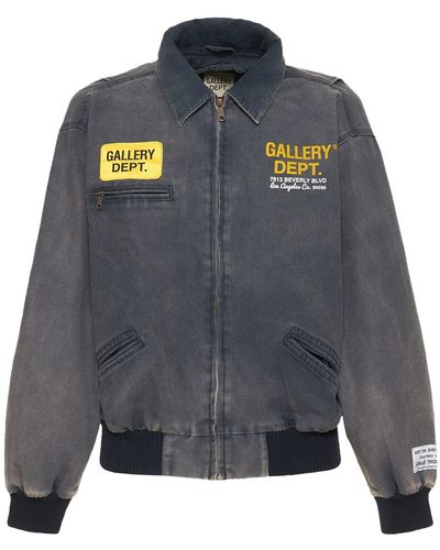 GALLERY DEPT. Mechanic Cotton Varsity Jacket - Grey