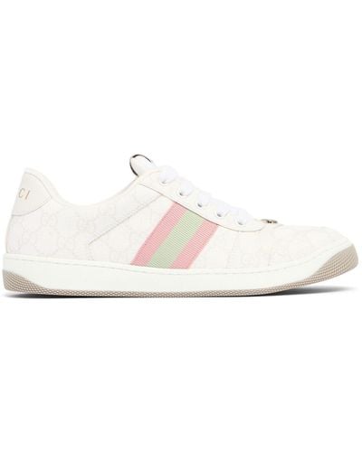 Gucci 30mm Screener Canvas Trainer Trainers - White