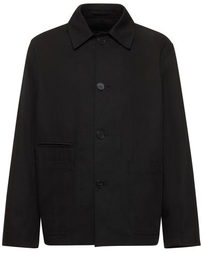 Lanvin Cotton Blend Coach Jacket - Black