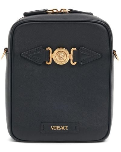Versace Logo Shoulder Bag - Black