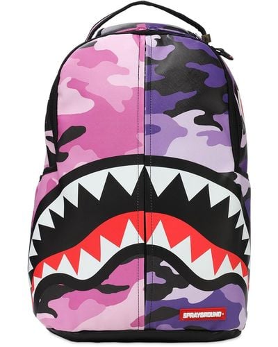 Sprayground Split Camo Backpack - Purple