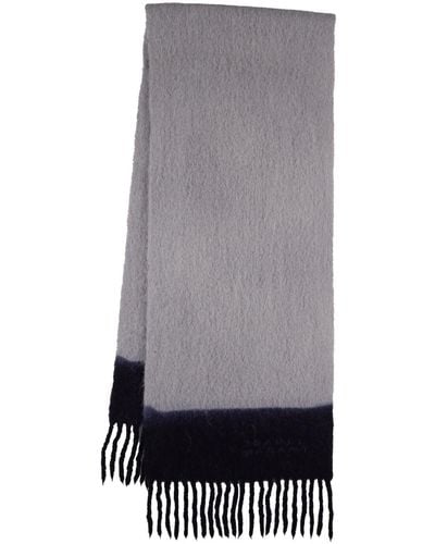 Isabel Marant Firny Wool Scarf - Gray