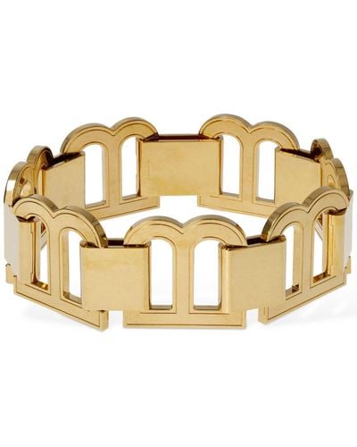 Balenciaga Xl Hourglass Brass Choker Necklace - Metallic