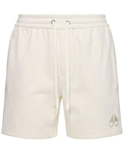 Moose Knuckles Shorts clyde in cotone - Bianco