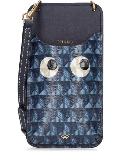 Anya Hindmarch I Am A Plastic Bag Recycled Phone Case - Blue