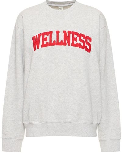Sporty & Rich Wellness Ivy Unisex Crewneck Sweatshirt - White