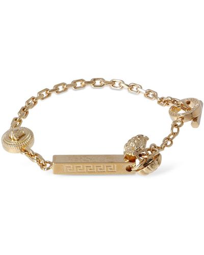 Versace Medusa Bicolor Chain Bracelet - Metallic