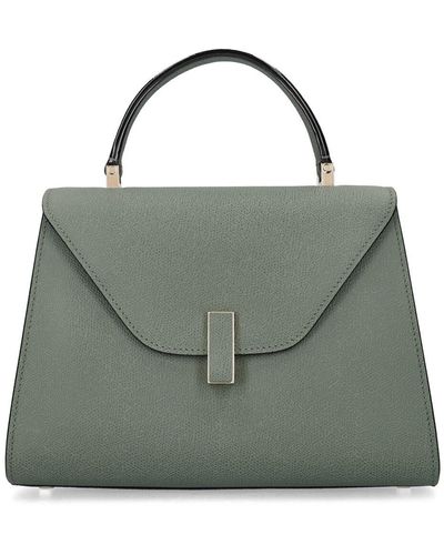 Valextra Bolso mediano iside de piel martillada suave - Verde