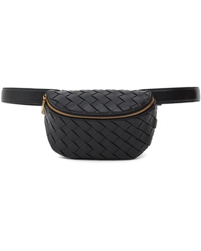 Bottega Veneta Padded Intrecciato Leather Belt Beg - Black