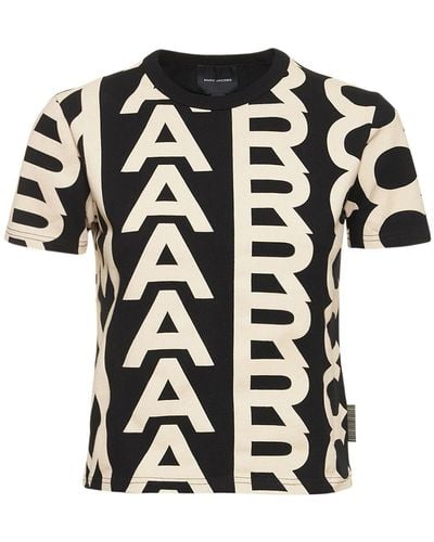 Marc Jacobs The Monogram Baby Tee Cotton T-shirt - Black